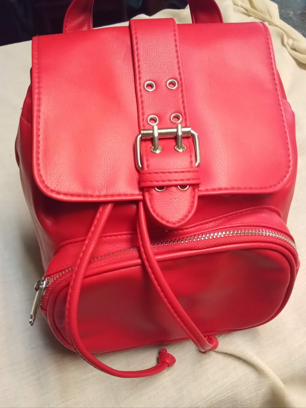 Wild Fable Red Mini Buckle Backpack - Picture 3 of 9